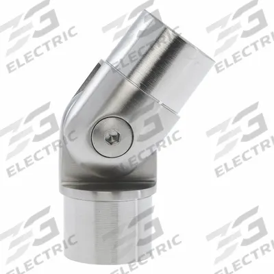 LAVI 316 Adjustable Corner Connector: 1 1/2 in Overall Dia, Handrail Elbow - Mounting Components for Modular Handrail Systems