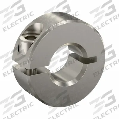 RULAND MANUFACTURING Shaft Collar: 1-Piece, Inch, Round, Clamp-On, 3/8 in Bore Dia - Stainless Steel Shaft Collars