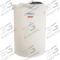 SNYDER INDUSTRIES Storage Tank: Single Wall, Vertical, 120 gal, Closed Top, 3/16 in Wall Thick, HDPE (MPN 5700100N97206). Key specifications — Construction Material: HDPE; Brand: SNYDER INDUSTRIES.