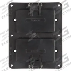 LEGRAND Weatherproof Cover: Portable Outlet Box Cover, GFCI Receptacles, 2 Gangs, 3R, Black (MPN 3251WBK). Key specifications — Color: Black; Brand: LEGRAND.