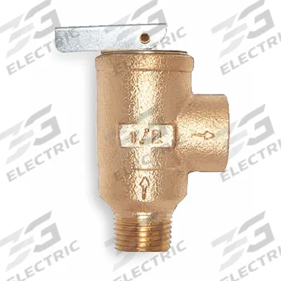 APOLLO Safety Relief Valve: MNPT x FNPT, 3/4 in x 3/4 in, Cast Bronze - ASME Section IV Hot Water Pressure Relief Valves