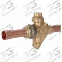PARKER Refrigerant Ball Valve: 30.3 Cv, 7/8 in Female Sweat, No Access Port, Relief Port, 700 psi (MPN EBV-PR1070 BALL VALVE). Key specifications — Brand: PARKER; Access Port: No; Relief Port: Yes.