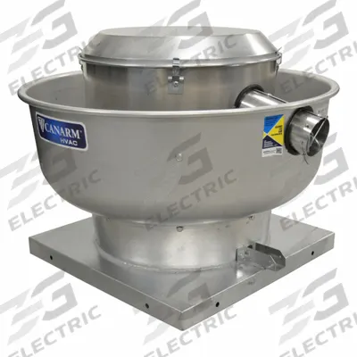 CANARM Upblast Exhauster: Direct Drive, Includes Drive Pack, 12 1/4 in Wheel, 1,548 cfm - Kitchen Air Direct-Drive Fans