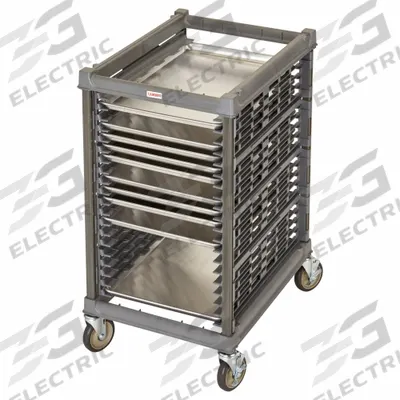 CAMBRO Bun Pan/Sheetpan Rack: 20 Slots, 1 1/2 in Betw Shelves, 175 lb Capac, 25 1/2 in Wd - Plastic Sheet Pan Racks