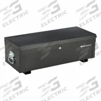 MONTEZUMA Utility Box: 30 in W 12 5/8 in D 8 7/8 in H, Steel, Black, Hinged Lid, Keyed (MPN MKDB30B). Key specifications — attr1116905: Black; attr1116917: Hinged; attr1116946: MONTEZUMA; attr1116904: Keyed.