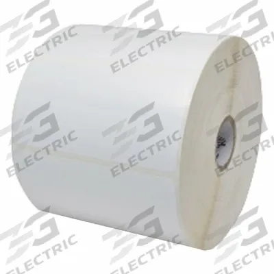 ZEBRA Barcode Printer Labels: 4 in Label Wd, 2 in Label Ht, White, 1 in Core Dia. - Desktop Thermal Transfer Labels