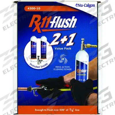 NU-CALGON Flush Solvent: 2 lb Can, Liquid, Clear - Refrigeration Flush Solvent Kits
