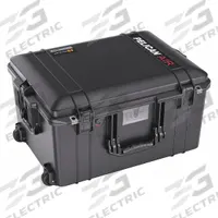 PELICAN Protective Case: 15 7/8 in x 21 in x 11 5/8 in Inside, Dividers, Black, Mobile, 13 lb Wt (MPN 1607AIRWD). Key specifications — Closure Type: Press and Pull Latches; Brand: PELICAN; Carry-On Size: No.