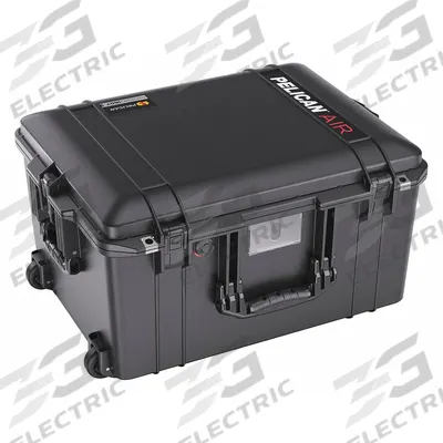 PELICAN Protective Case: 15 7/8 in x 21 in x 11 5/8 in Inside, Dividers, Black - Lightweight Suitcase-Style Cases