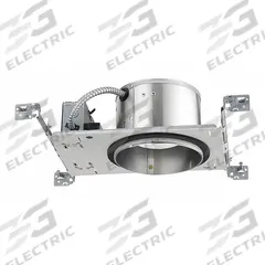 LED Recessed Down Light: Airtight New Construction, 6 in Dia, 900 lm, 3500K, 11.8 W, 120 to 277V AC (MPN IC22LED G4 09LM 35K 90CRI MVOLT EZ10). Key specifications — Voltage: 120 to 277V AC; Trim Color: Available Separately; Brand: JUNO LIGHTING; Ceiling Type: Flat Ceiling; Reflector or Baffle Color: No Reflector or Baffle; Trim Style: Available Separately; Dimmable: Yes; Color Temperature: 3500K.