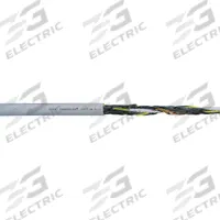 CHAINFLEX Control Cable: 16 AWG, 18 Conductors, 100 ft, PUR Jacket, 1,000 V (MPN CF77-UL-15-18-100). Key specifications — Conductor Material: Copper; Conductor Configuration: Single; Minimum Bend Radius Factor - Fixed: 4 x OD; Minimum Bend Radius Factor - Flexible: 5 x OD; Includes Ground: Yes; Minimum Bend Radius Factor - E-Chain: 6.8 x OD; Resistance Properties: Oil and Grease Resistant; Standards: CE.