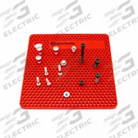 BOLTSTER Silicone Fastener Organizer: Green, 3/8 in Overall Wd, 10 in Overall Lg, Silicone (MPN BTS-100001R). Key specifications — Material: Silicone; Brand: BOLTSTER; Color: Green; Product Type: Tool Organizer.