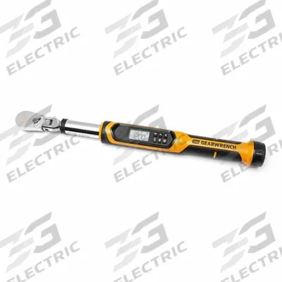 GEARWRENCH Electronic Torque Wrench: Foot-Pound, 10 to 100 ft-lb, Ratcheting - Flex-Head, Electronic Torque & Angle Wrenches