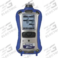 HONEYWELL Multi-Gas Detector: HONEYWELL RAE Systems MultiRAE MX, Lithium Ion, CO+H2S/O2/SO2, LCD (MPN MBB3-A1C1R3E-020). Key specifications — Gas Detected: Oxygen; Housing Color: Black; Battery Chemistry: Lithium Ion.