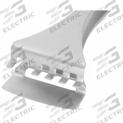 EXCELTA Tweezers: Stainless Steel, Flat, Straight Tip - Wafer-Handling Tweezers