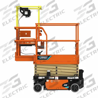 JLG Scissor Lift: Battery, Drivable, 20.1 ft Elevated Platform Ht - Drivable Scissor Lifts