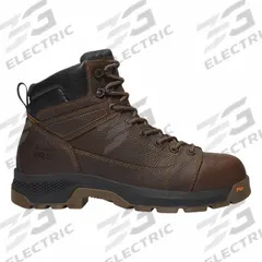 TIMBERLAND PRO 6-Inch Work Boot: Men's, Size 9 1/2, W, Brown, Composite Toe Cap, Removable Insole (MPN TB0A63JFW0109500W). Key specifications — Footwear Width: W; Gender: Men's; Insulated: No; Metal Chip-Resisting Sole: Yes; Puncture-Resistant Sole: No; Removable Insole: Yes; Brand: TIMBERLAND PRO; Chemical-Resisting Sole: Yes.