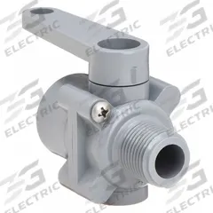 APPROVED VENDOR Manual Two-Way Ball Valve: 1/2 in, PVC, Straight, MNPT x FNPT, Full Port Ball Port (MPN 2270790). Key specifications — Brand: APPROVED VENDOR; Handle: Lever.