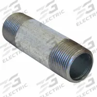 Pipe: 6 in Nominal Pipe Size, 6 ft Lg, Schedule 40, Galvanized Steel, Threaded on Both Ends, Welded (MPN 0331271965). Key specifications — Manufacture Location: Made in USA; Brand: BECK; Connection Type: Male NPT x Male NPT; Pipe Material: Galvanized Steel.
