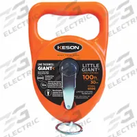 KESON GIANT Chalk Line Reel: 1:1, 100 ft Line Lg, Orange, 12 oz Fill Wt (MPN G100). Key specifications — attr1270037: 1:1; attr1270064: KESON GIANT; attr1270076: Plastic.