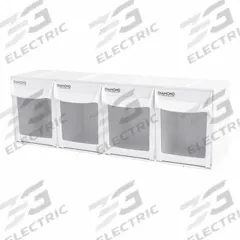 DIAMOND STORAGE SOLUTIONS Tip-Out Bin: 6 5/8 in x 23 3/4 in x 8 in, Wall, Stacking Capable, 4 Bins (MPN 3030-4-BIN-2). Key specifications — Brand: DIAMOND STORAGE SOLUTIONS.
