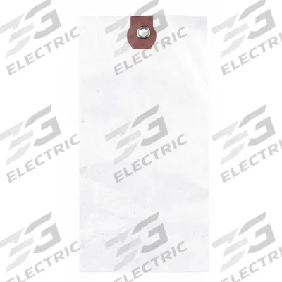 APPROVED VENDOR Shipping Tag: #5, 4 3/4 in Tag Ht, 2 3/8 in Tag Wd, White, Paper, Pre-Wired Tag - Colored Tyvek Shipping Tags