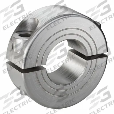 RULAND MANUFACTURING Shaft Collar: 2-Piece, Metric with Inch Bore, Round, Clamp-On - Stainless Steel Shaft Collars
