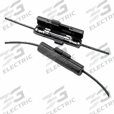 LITTELFUSE In-Line Fuse Holder: Non-Rejection Block Style, 1 Pole, 500 V AC Rating - Fuse Holders for Glass & Ceramic Fuses