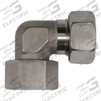 BRENNAN INDUSTRIES Compression Elbow: 12 mm OD x 12 mm OD Size, M20X1.5 x M20X1.5 Thread Size, Steel (MPN D6500-S12-S12). Key specifications — Brand: BRENNAN INDUSTRIES; Series: D6500.