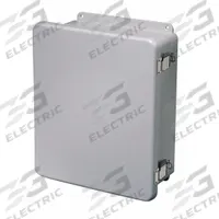 WIEGMANN Enclosure: Fiberglass, 10 in x 8 in x 6 in, NEMA 1/12/3R/4X, Solid Cover, Hinged (MPN HW-J100806CHQR). Key specifications — Brand: WIEGMANN; Closure Method: Padlock Hasp; Enclosure Material: Fiberglass; Knockouts: Not Included.