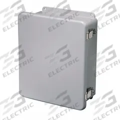 WIEGMANN Enclosure: Fiberglass, 10 in x 8 in x 6 in, NEMA 1/12/3R/4X, Solid Cover, Hinged (MPN HW-J100806CHQR). Key specifications — Brand: WIEGMANN; Closure Method: Padlock Hasp; Enclosure Material: Fiberglass; Knockouts: Not Included.