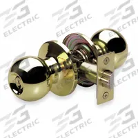 MASTER LOCK Door Lockset: Office Knob Locksets, Brass (MPN BAO0103). Key specifications — Lockset Style: Ball.