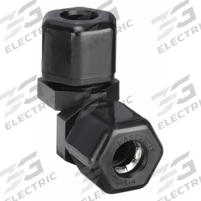 PARKER Compression Fitting Elbow: 5/8 in OD x 5/8 in OD Size - Polypropylene Compression Tube Fittings