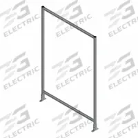 T-Slot Framing System Panel: Stand-Alone, Gray, 72 in H x 24 in W x 5 1/2 in D, Solid (MPN 47786). Key specifications — Finish: Anodized; Brand: FAZTEK; Panel Color: Clear; Panel Type: Solid; Color: Gray; Material: Polycarbonate; Assembly: Assembled; Manufacturer Part Number: 47786.