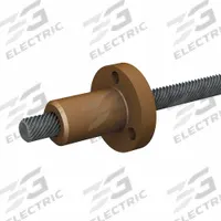 PBC LINEAR Precision Lead Screw: Lead Screw and Nut Assembly, Std, PTFE, Stainless Steel, 300, Round (MPN LSR1201T-0508-RS-NNN-NNN-N). Key specifications — Brand: PBC LINEAR.