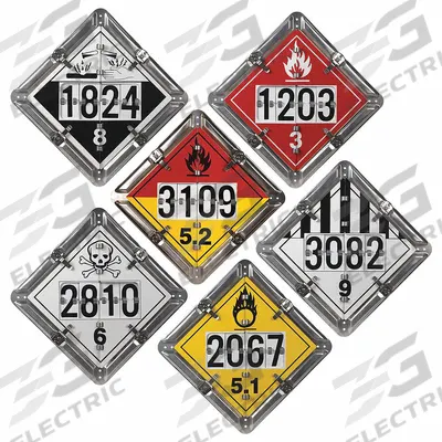 DOT Container Placard: Aluminum (MPN 13071) - Flipcharts