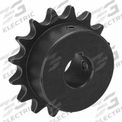 TRITAN Sprocket: 40, For 1/2 in Chain Pitch, 3/4 in Bore Dia, 16 Teeth, 2.563 in Pitch Dia - Size 40 Fixed-Bore Roller Chain Sprockets
