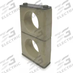 BEHRINGER PIPE SYSTEMS Beta Clamp: Smooth Bore, 316 Stainless Steel Clamp, Santoprene Cushion (MPN SKSBX60875-SP)