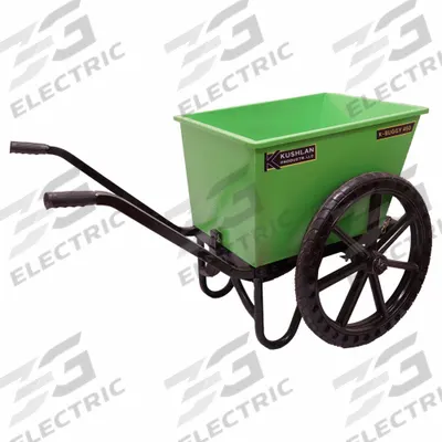 KUSHLAN PRODUCTS Wheelbarrow: Steel Tray, 4 1/2 cu ft Max Volume Capacity - Wheelbarrows
