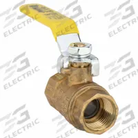 APPROVED VENDOR Manual Two-Way Ball Valve: 1/2 in, Brass, Straight, FIP x FIP, Full Port Ball Port (MPN 107-823NL). Key specifications — Brand: APPROVED VENDOR; Handle: Lever.