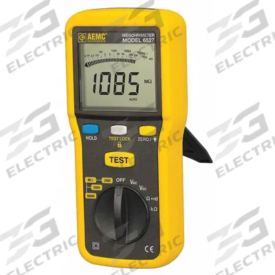 AEMC INSTRUMENTS Megohmmeter: 1 kiloohm to 4 gigohm, CAT IV 600V, IP51, Digital, No Output - Megohmmeters for Harsh Environments