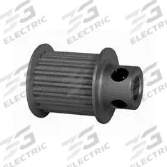 DAYTON Timing Pulley: Modified Curvilinear, Fixed, For GT Timing Belt Section, For 15 mm Belt Wd (MPN 18-3P15-6FA3). Key specifications — Brand: DAYTON; Finish: Clear Anodized; For Belt Series: Powerhouse®.