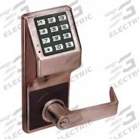 ALARM LOCK Electronic Keyless Lock: Keypad, ADA Compliant, Bronze (MPN DL2700 US10B). Key specifications — Product Type: Electronic Keyless Lock; Manufacturer Part Number: DL2700 US10B; Access Method: Keypad; Key Override Options: Standard Core/Interchangeable Core; Lever Style: Clutch.