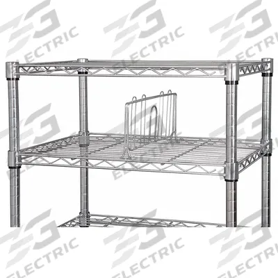 APPROVED VENDOR Shelf Divider: 1 1/2 in x 24 in x 6 in - Dividers for Wire Shelving