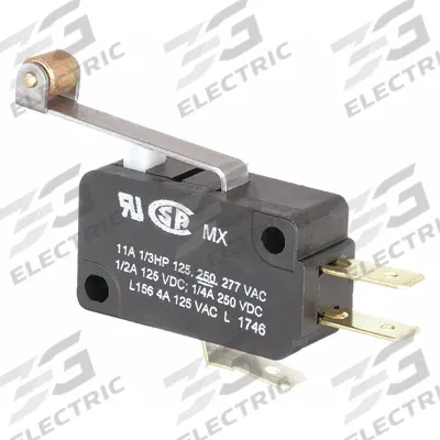 Honeywell Miniature Snap Action Switch: Roller Lever Actuator, 1NO/1NC - Roller-Lever Snap-Action Switches