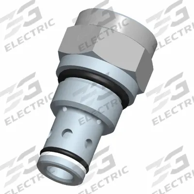 BUCHER HYDRAULICS Cartridge Valve: Screw-In, Screwdriver Adjustment, C10-20 Valve Cavity Size - Cartridge Check Valves