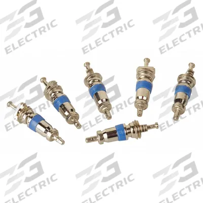 ROBINAIR Valve Core: Metal, 6 Pieces - Refrigerant Machine Replacement Hoses & Couplers