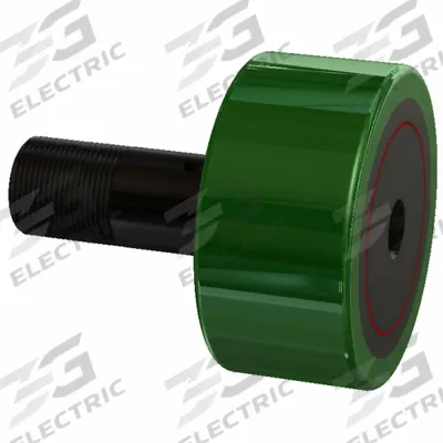 SMITH BEARING Cam Follower: 3 in Dia, Std, Bearing Steel, 1 Row, Dbl Sealed, Hex Socket - Urethane Coated Stud Cam Followers