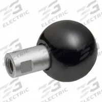JW WINCO Revolving Ball Knobs: Ball, Plastic w/ SS Thread, M10 Thread, 24 mm Thread Lg, 40 mm Dia (MPN 319.5-40-M10-B). Key specifications — Brand: JW WINCO.