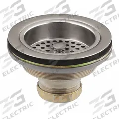 KOHLER Strainer: Brass, Brass, 2 7/8 in Overall Ht, 4 1/2 in Overall Dia, Threaded, 7/8 in Drain Ht (MPN K-8799-VS). Key specifications — Product Type: Sink Drain; Brand: KOHLER; Finish: Brass; Material: Brass; Includes Overflow: No; Includes: Less tailpiece.